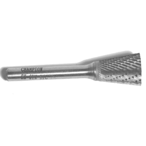 Champion Inverted Cone Shape Usn1 1/4" Shank Double Cut Uncoated Carbide Bur